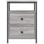 Dura 44cm W Iron Bedside Table-109785347