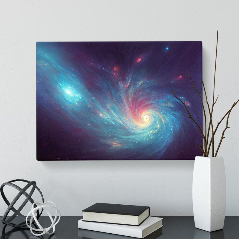 Futuristic Galaxy Vol.5 - Wrapped Canvas, 35cm H x 50cm W x 3cm D