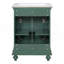 Meuble-lavabo moderne de 24 po avec tiroir basculant et charnières à fermeture en douceur, armoire de salle de bain avec structure ouverte au dos, pieds tournés en boule avec élégance française-908786709-908786711