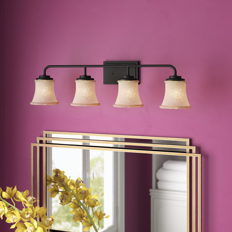 Aline 4 - Light Dimmable Vanity Light, Matte Black
