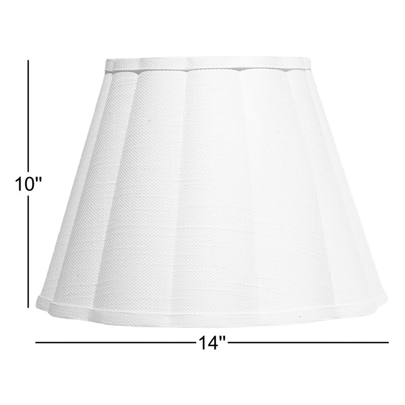 Scalloped 1-Light Wall Sconce, White Linen