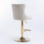 Tabouret de bar rotatif à hauteur réglable avec structure en métal Kennasyn-1309966987