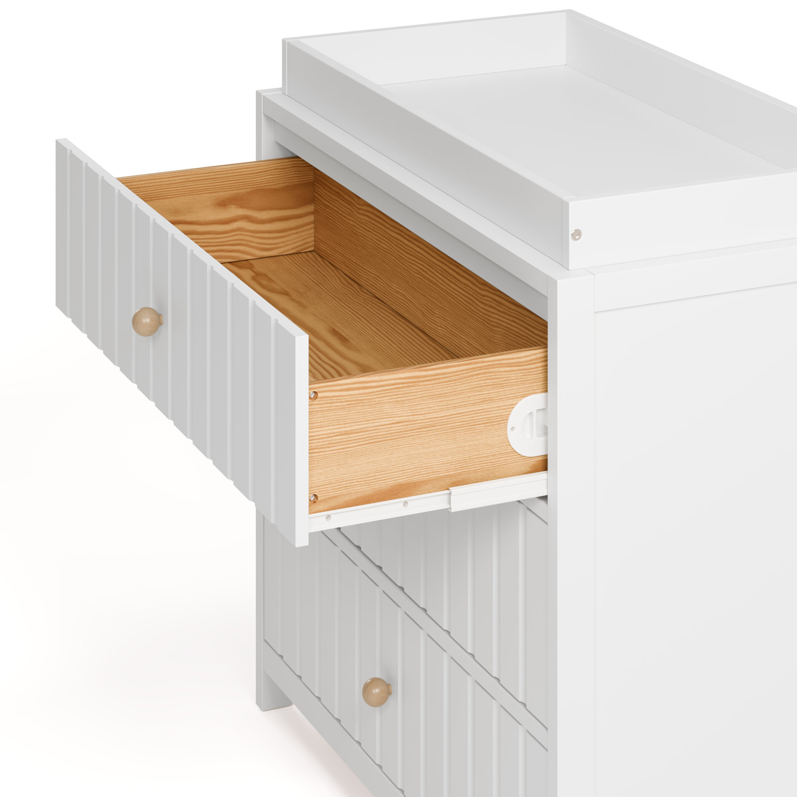 Graco Teddi 3-Drawer Changing Table Dresser, White