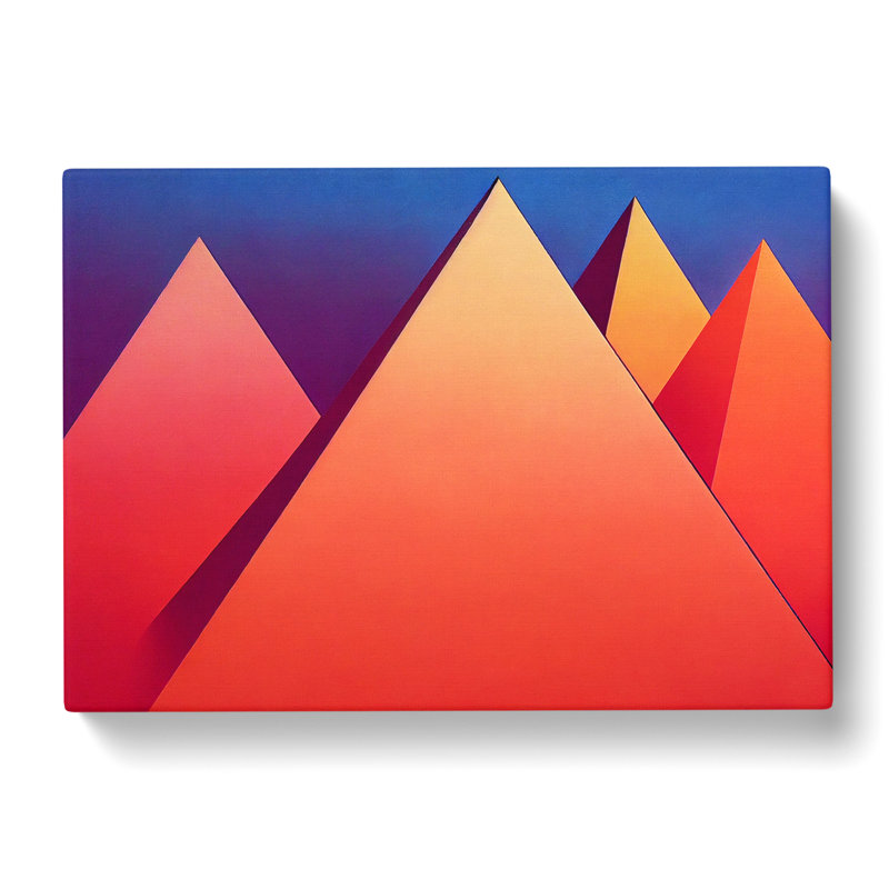 Modern Pyramids Vol.4 Abstract - Wrapped Canvas, 50cm H x 76cm W x 3cm D