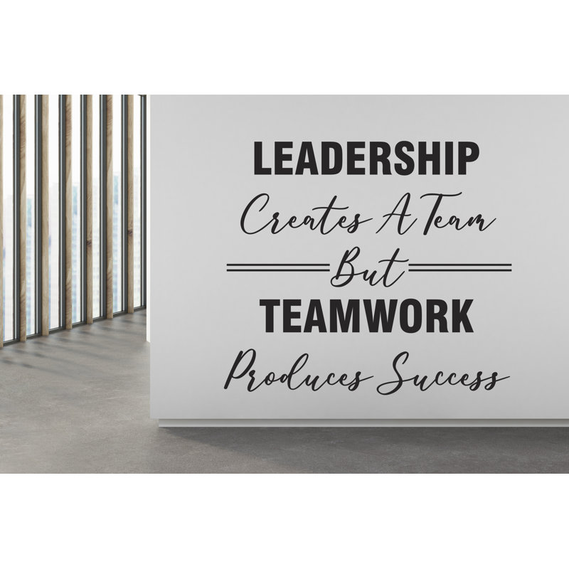 Décalcomanie de direction murale décoration de bureau idée de travail d'équipe travail d'équipe inspirer décoration de bureau Motivation autocollants murale cadeau unique 437RS
