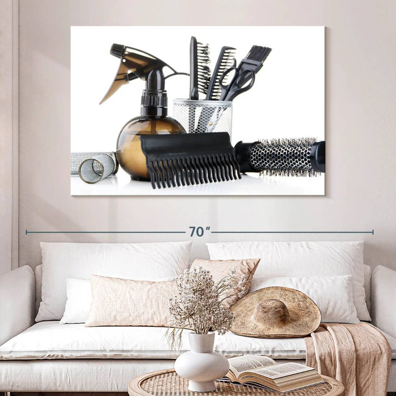 Salon Styling Tools, 34" H x 51" W