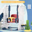 7-in-1 Toddler Slide & Swing Set with Adjustable Swing, Basketball Hoop & Golf Game-840153140