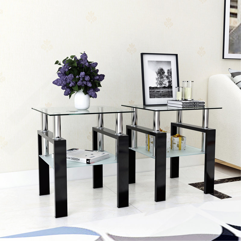 Table basse, Transparent, Noir