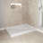 48 in. x 32 in. Corner Acrylic Shower Base in Glossy White With Center Drain, Drain Included-115227312