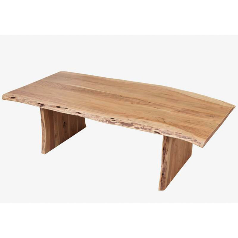 Pure Acacia Solid Wood Frame Coffee Table, H45 x L70 x W150cm, Natural Brown