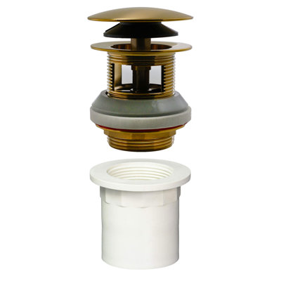 Drain de débordement intégré 1-1 / 2 po. Mécanisme NPSM à filetage large avec adaptateur en PVC