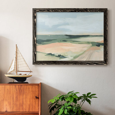 «Pastel Plains I», toile tendue avec châssis rustique