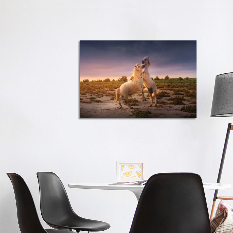France Camargue Horses by Joanaduenas - Wrapped Canvas Gallery-Wrapped Canvas Giclée, 101.6 cm H x 66.04 cm W x 3.175 cm D