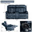 Causeuse inclinable en velours 70,9 po-2071161921