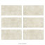 Tablette en métal X 47 po Carreau de porcelaine pour plancher et mur-132287329