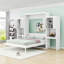Grand lit escamotable avec bureau, coiffeuse et tablettes-731283709