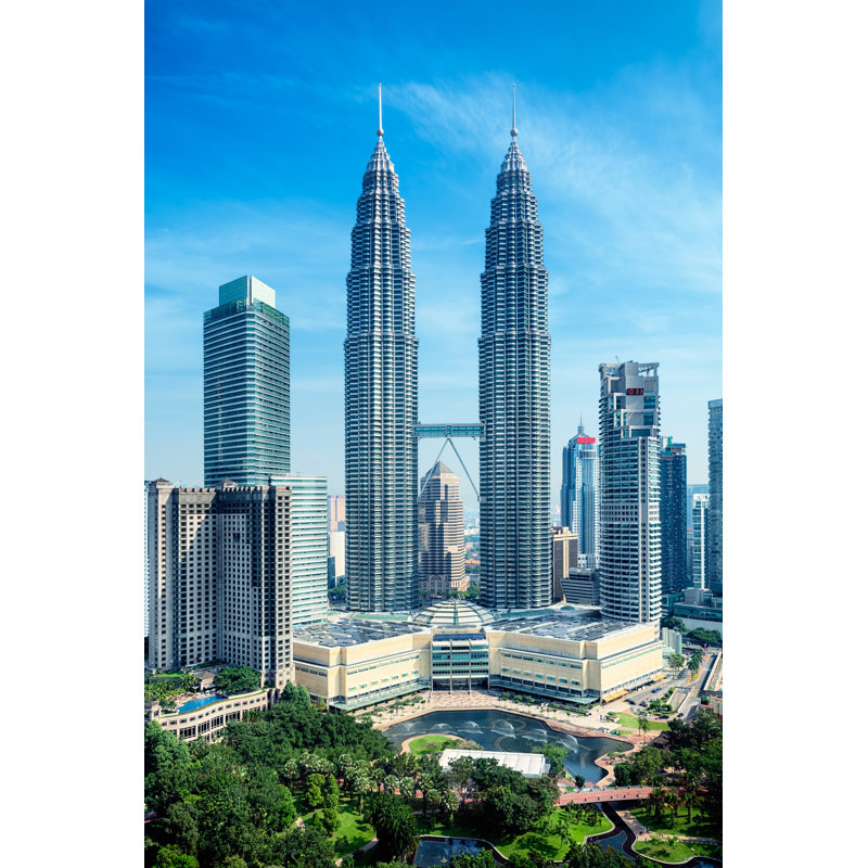 Petronas Towers, Kuala Lumpur - Malaysia - Wrapped Canvas Print, 46cm H x 30cm W