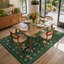 Tapis à motif floral lavable Goldene Boho-1869583773