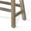 Banc à hauteur de bar Rena | Pieds en tréteaux avec repose-pieds | 33 po de largeur en bois d'acajou-106065317-106065321
