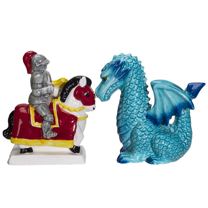 Ensemble d’agitateur à poivre et sel avec cadeau pacifique knight dragon