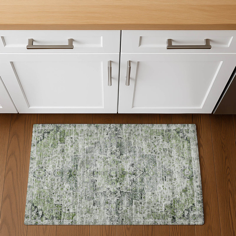 Premium Machine Washable Ashington AMF1832 Global Rug, Rectangle 1'8" x 2'6"