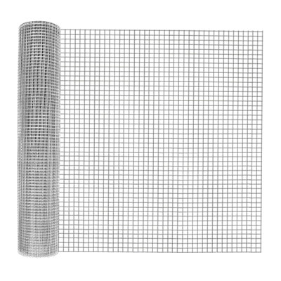 Grillage à poules galvanisé 1/2 po - 36 po x 100 pi, trempé à chaud après soudure, rouleau de 1/2 po à 36 po x 100 pi - Accessoires pour poulaillers, cages à lapins et filets pour volailles - Clôture en grillage à poules durable, argent