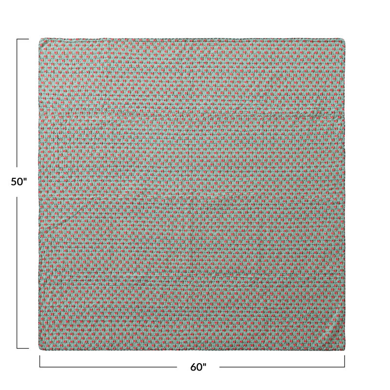 Cotton Voile Double-Sided Printed Throw