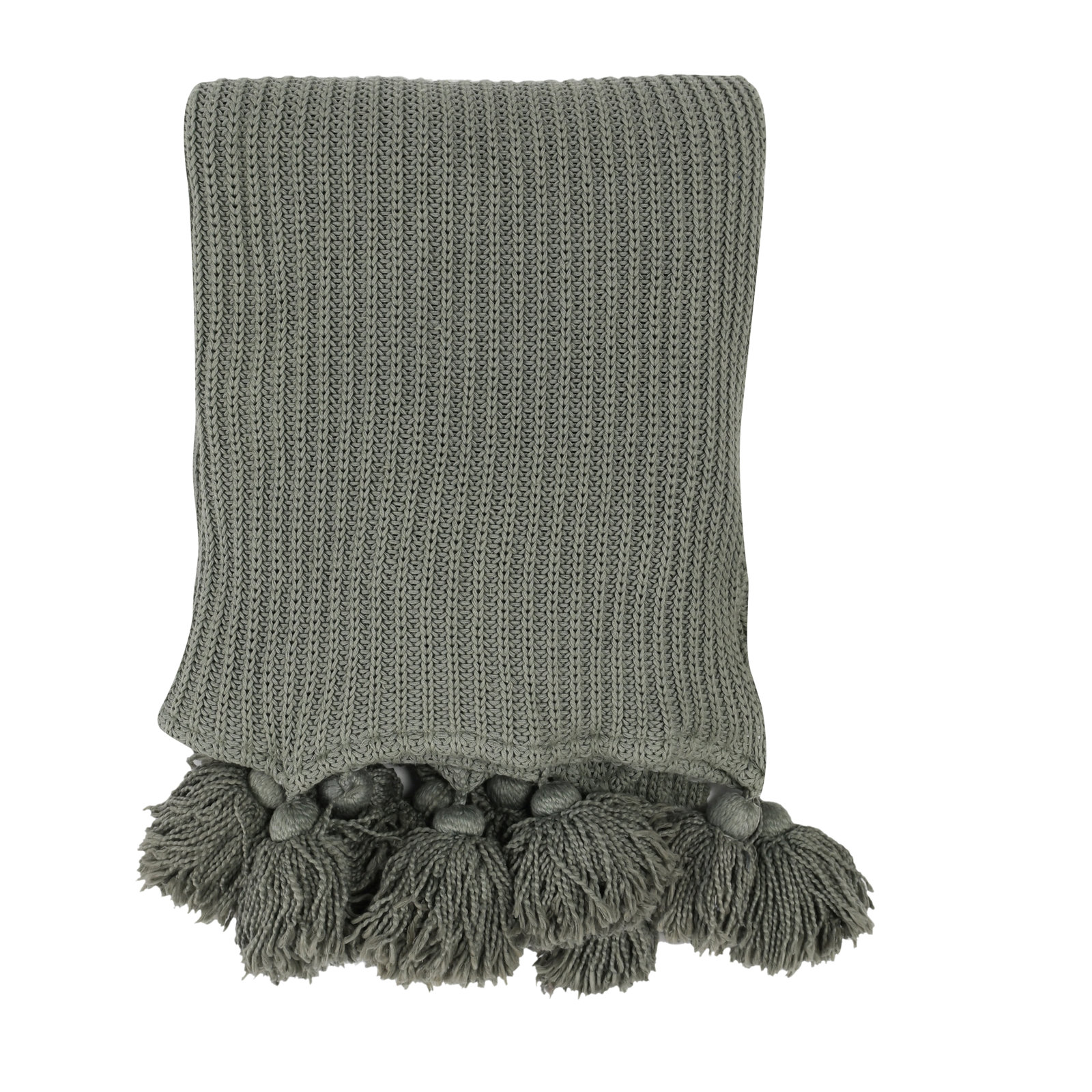 Dorothy Cotton Throw Blanket, Sage Green