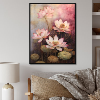 Symphonie de lotus rose rétro II