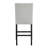 5pc Dining Table Set Counter Height Square Faux Marble Table Top Fabric Upholstered Chair