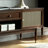 American style black walnut TV stand