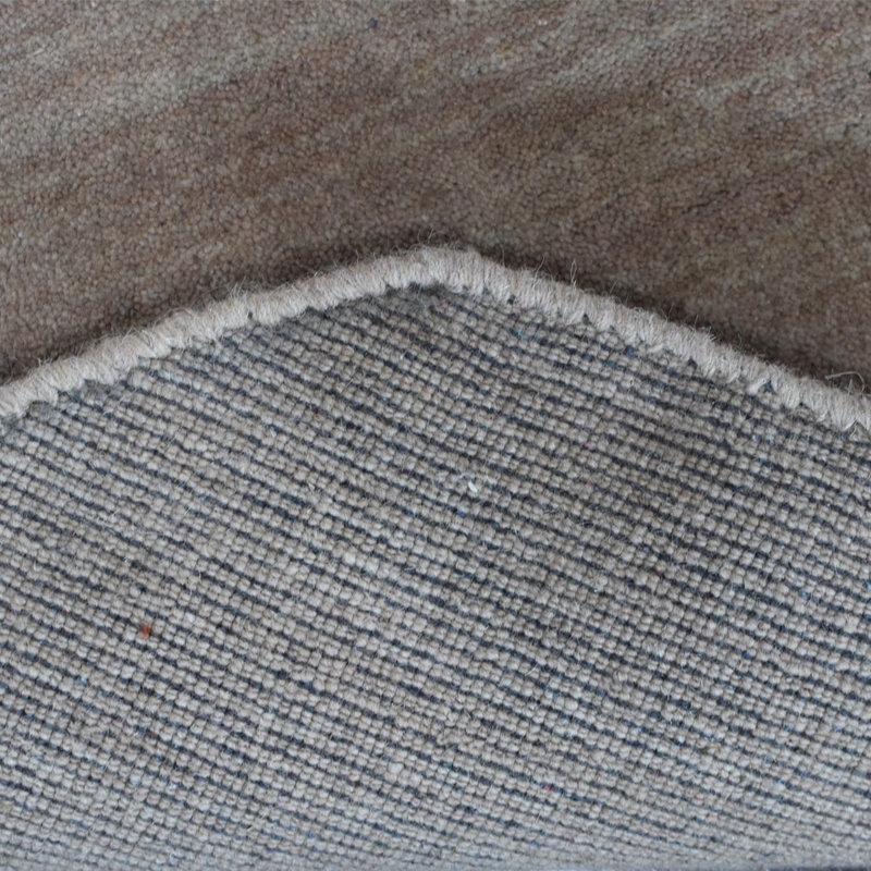 Crayton Hand Knotted Loom Wool Eco-Friendly Area Rugs - Octagon, Beige Color, Plain Solid Design, High Pile Thick Handmade Anti Skid Area Rugs for Living Room, Bed Room