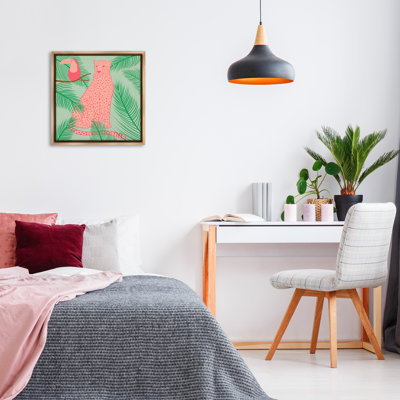 "Cheetah & Toucan Pastels", art mural sur toile flottante par Carrie Cantwell