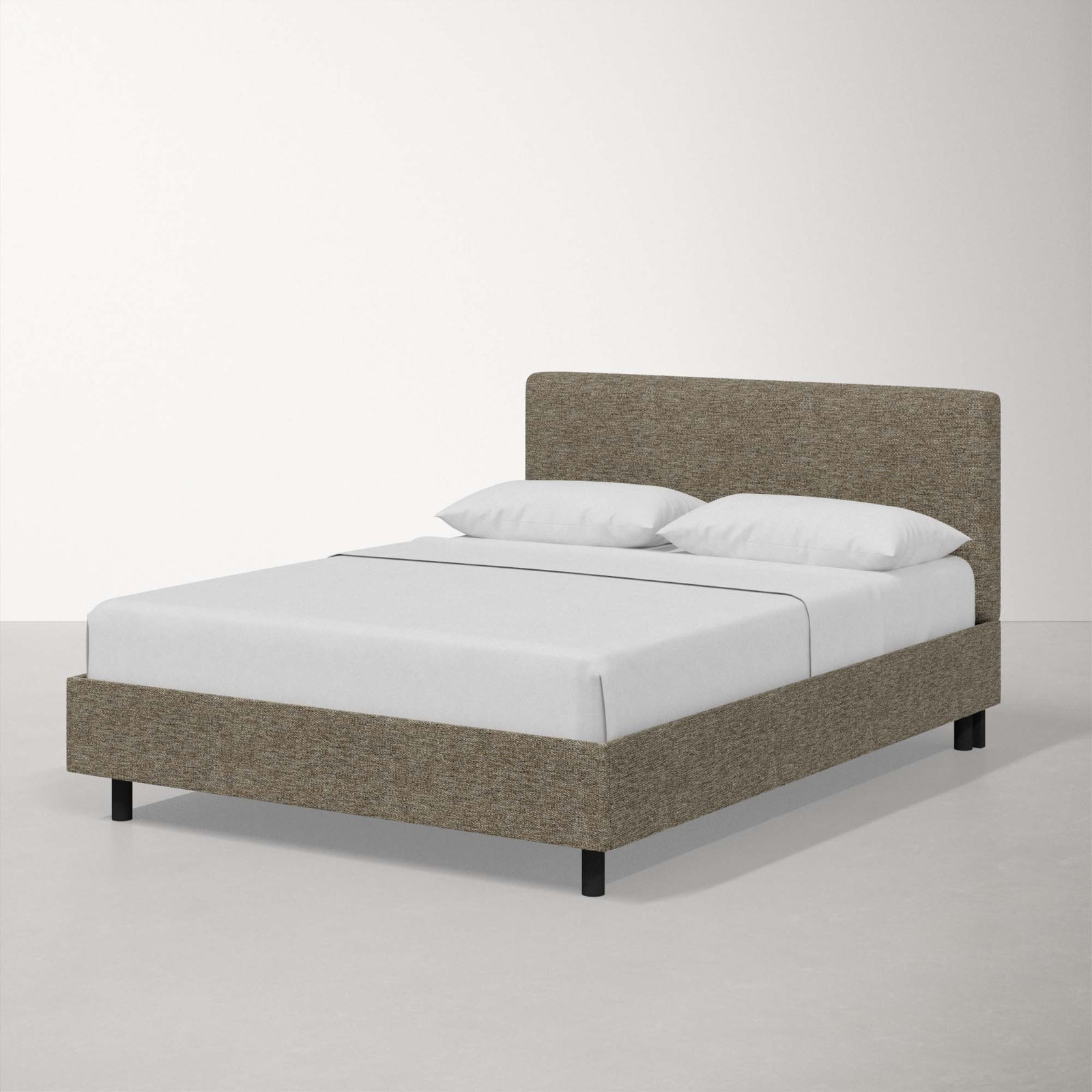 Adrien Upholstered Bed, Milsap Granite Sustain® Tweed, Queen