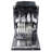 Kalamera 24" 45 Decibel ENERGY STAR Certified Built-In Top Control Dishwasher with Adjustable Rack and Tall Tub Stainless Steel
