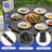 Fathmah Circle 48" Round Foldable and Portable Table with Handle-1743430918-1743430919
