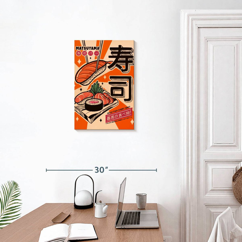 Yarlin Sushi Every Day, 24" H x 16" W