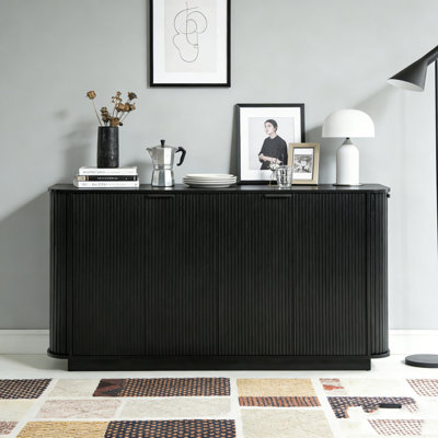 Buffet 63 po à double porte avec tablettes réglables Wavy Storage