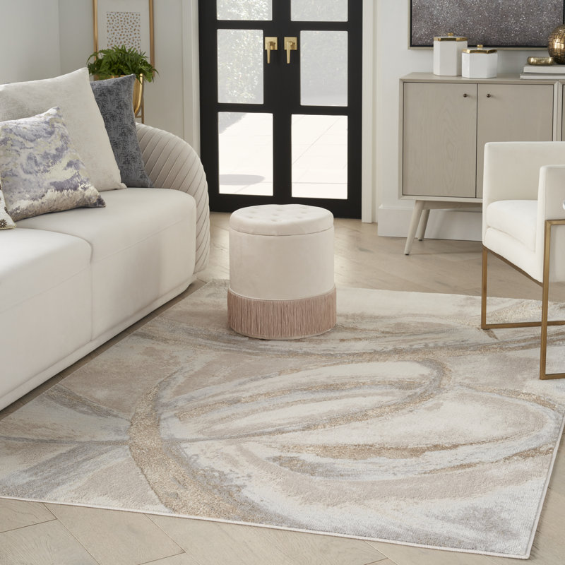 Breux Abstract Area Rug, Rectangle 160 x 221cm