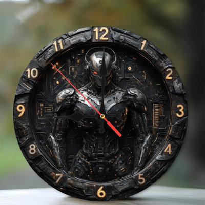 Horloge robotique métallique
