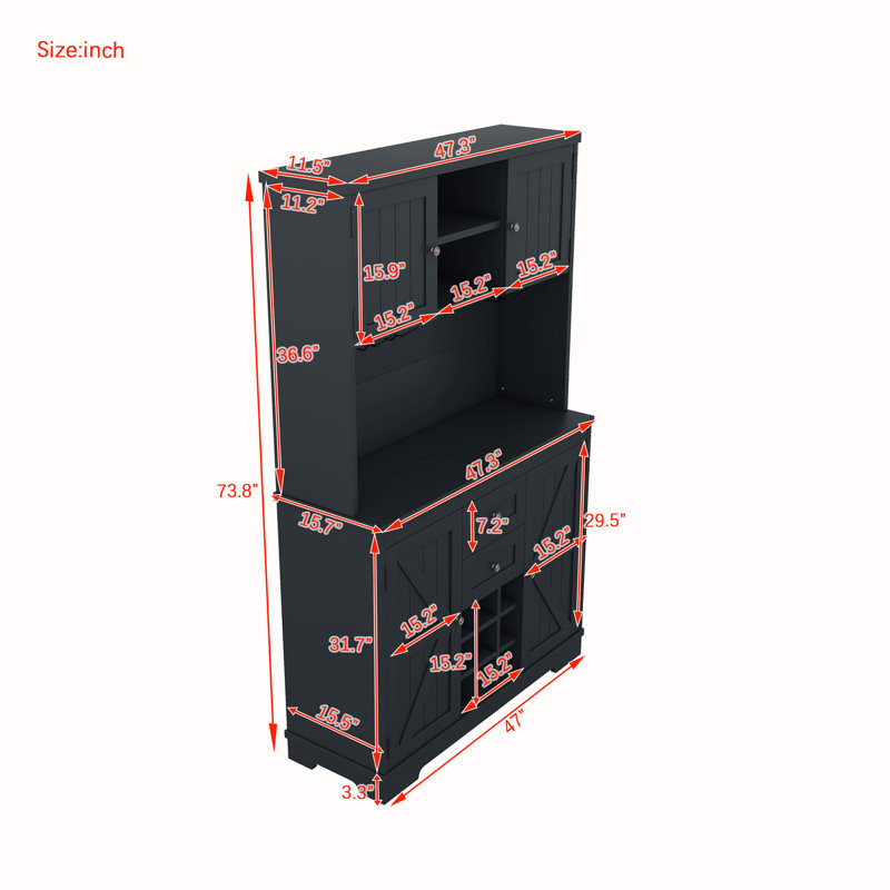 Accent Chests / Cabinets Accent Cabinet, Dark Blue