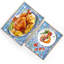 Plateau de service en plastique Boho avec poignées, plateau rectangulaire pour table basse, repose-pieds et maison