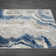 Marble Abstract Blue/Gold Area Rug