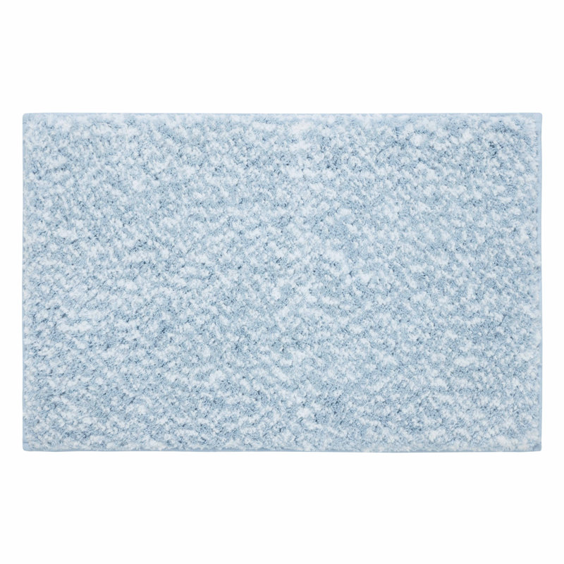 Tapis pour salle de bain Home , Bleu, Simple - L 20 po x l 32 po