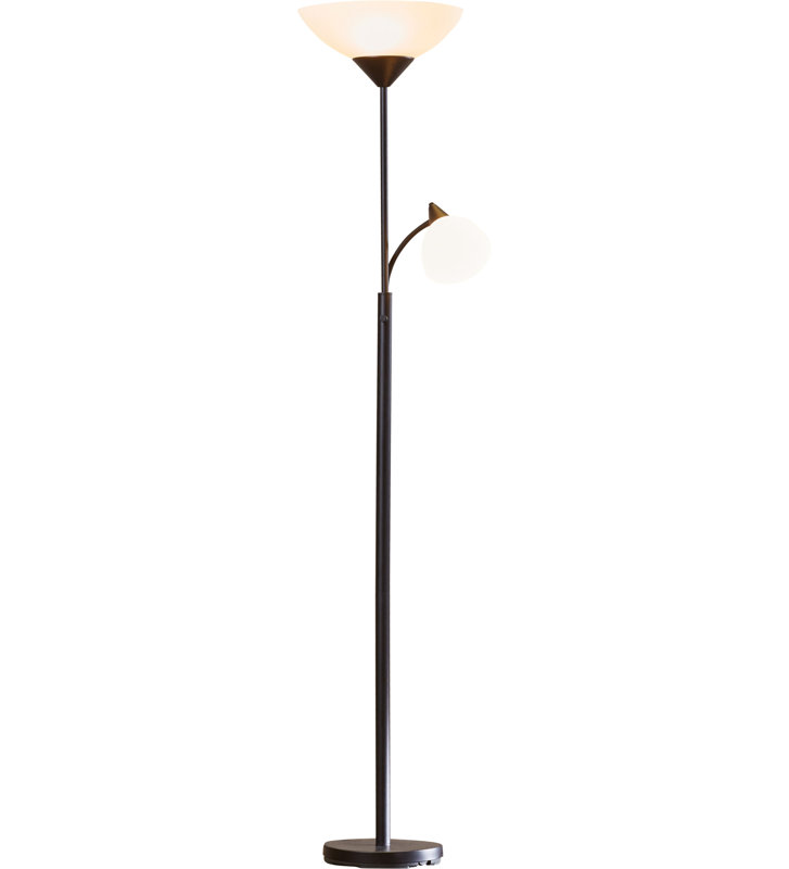 Sonia 180cm Torchiere Floor Lamp, Black