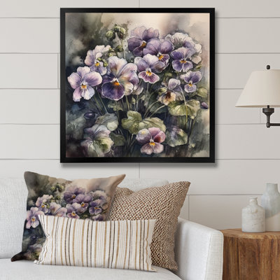 Purple Blossoming Petunias II " Purple Blossoming Petunias II " Print