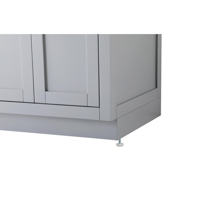 Meuble-lavabo double 60 po Ahner, Gris