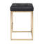      Modern 26" Counter Stool with Brushed Gold Legs – Set of 2 Upholstered Kitchen Island Chairs-1924548671