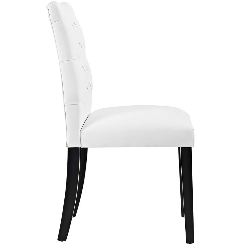 Chaise de salle à manger en cuivre Copper Grove Trilj par Modway, Blanc