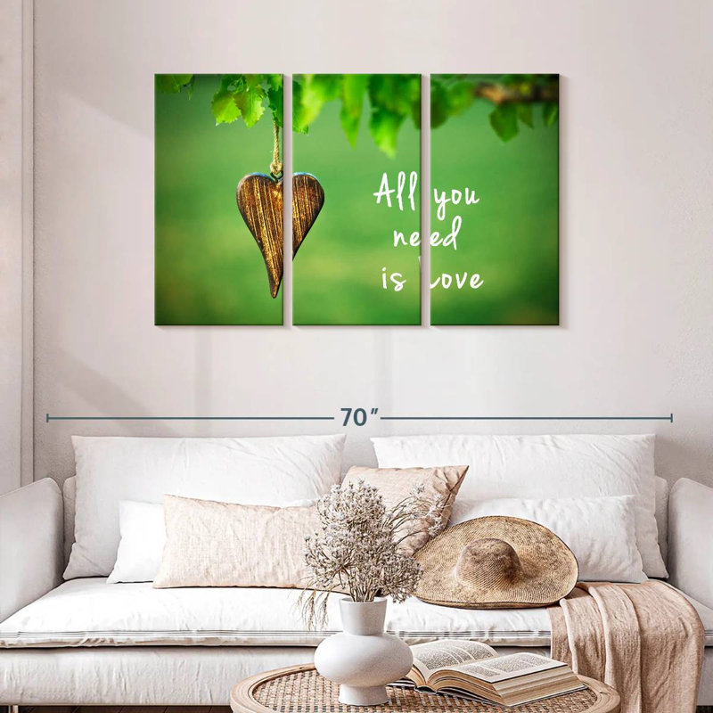 Tergel Nature All You Need Is Love, 28" H x 45" W